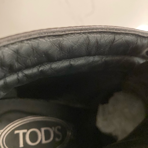 Authentic Tod’s Italian ankle booties, chocolate suede, leather trim, size 38,5 - Picture 13 of 13